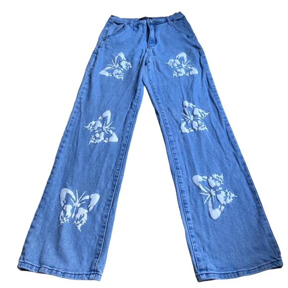 Vintage blue and white butterfly - Picture 1 of 4